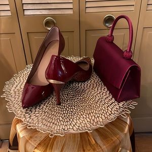 Calvin Klein burgundy stiletto